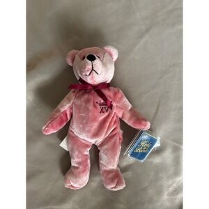 Holy Bears Tiara Pink Quinceañera XV Plush Teddy Bear 1999 Religious Gift 9 inch